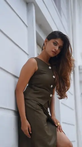Brown Party Dress